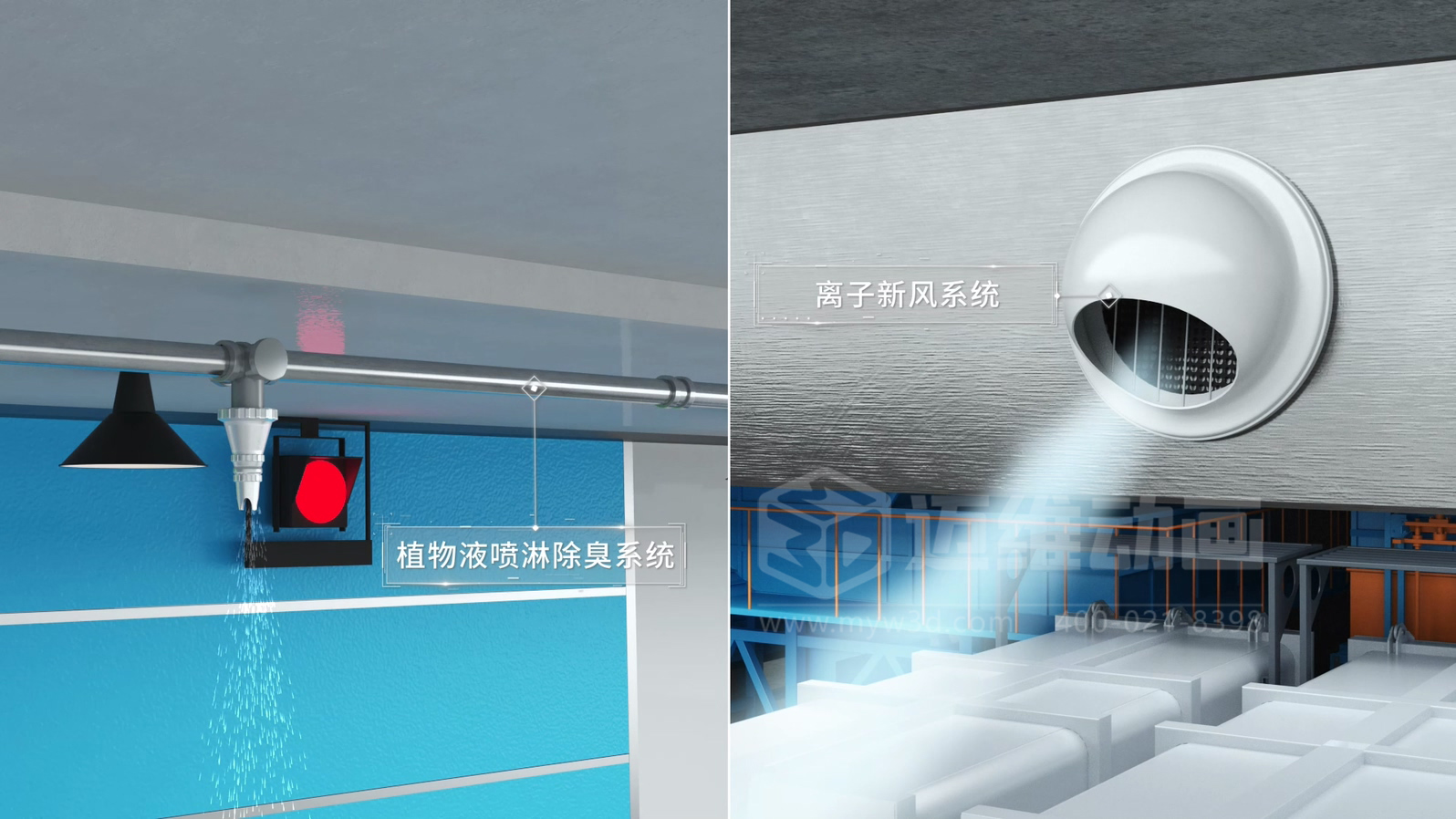 環(huán)衛一體化處理工藝三維動(dòng)畫(huà)(圖8) 環(huán)衛一體化處理工藝三維動(dòng)畫(huà)(圖8)