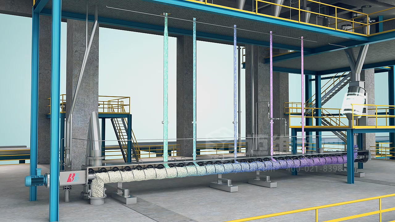 粉粒體物料處理系統三維動(dòng)畫(huà)(圖3) 粉粒體物料處理系統三維動(dòng)畫(huà)(圖3)