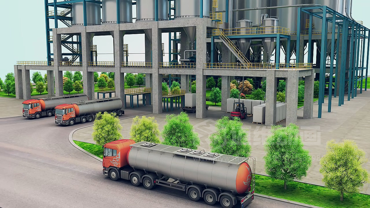 粉粒體物料處理系統三維動(dòng)畫(huà)(圖12) 粉粒體物料處理系統三維動(dòng)畫(huà)(圖12)